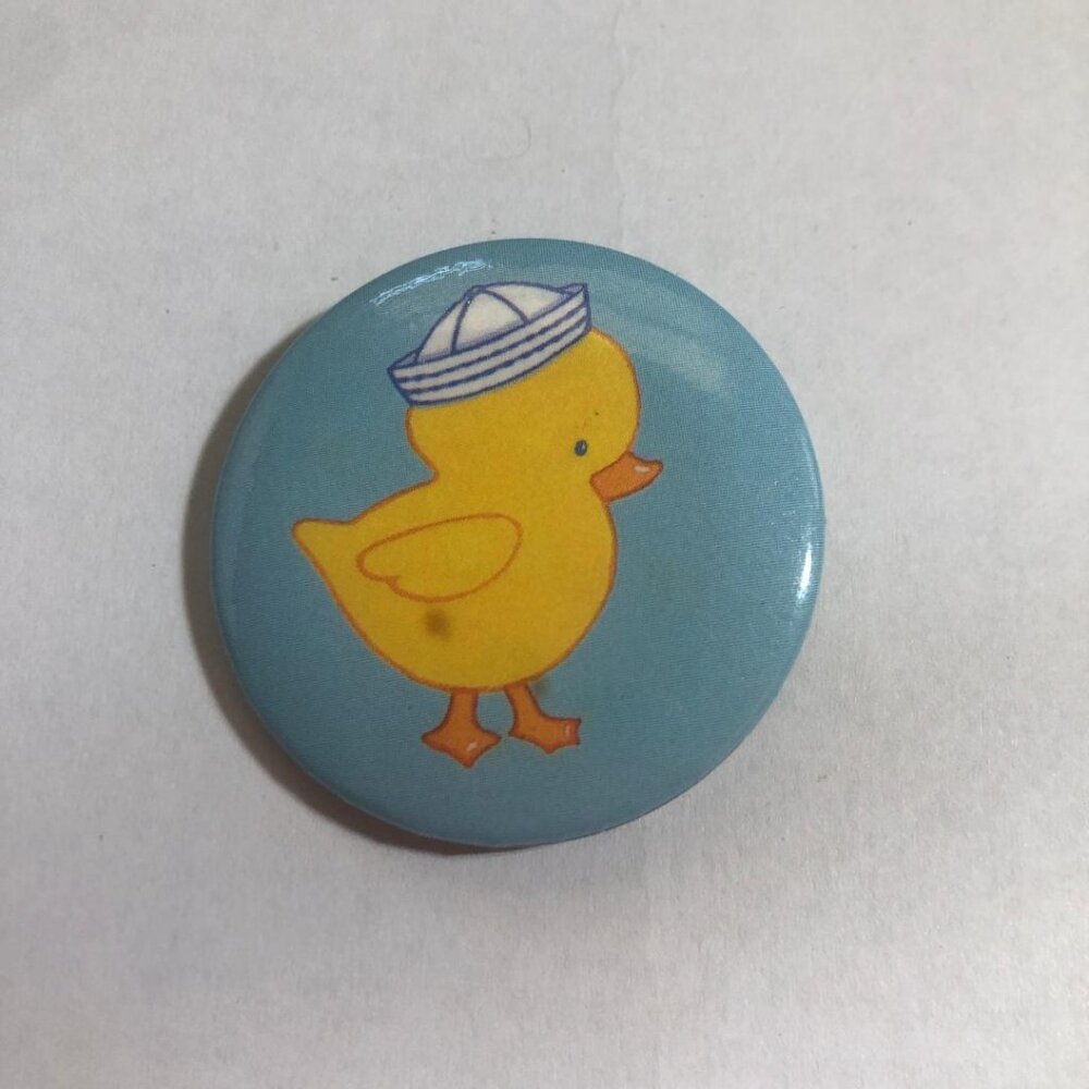 2 Vintage Hallmark Mini Button Pin Easter Bunny R… - image 2